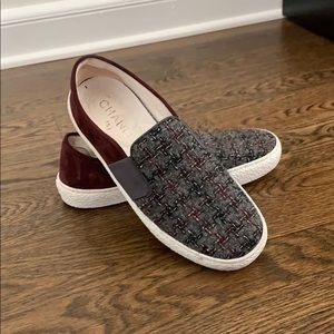 CHANEL flats slip on tennis shoes 38.5